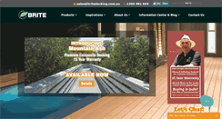 Desktop Screenshot of britedecking.com.au